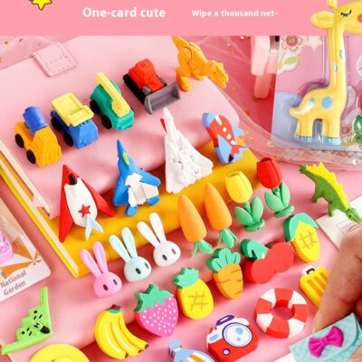 Various styles of cartoon erase